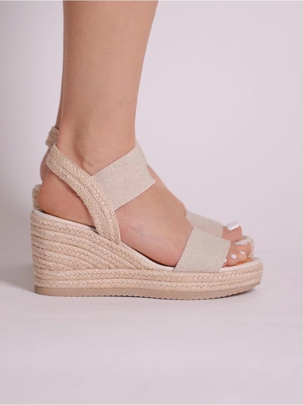 MIA Brittni Espadrille Wedge Sandals Size 9 | Coastal Chic Summer Platform